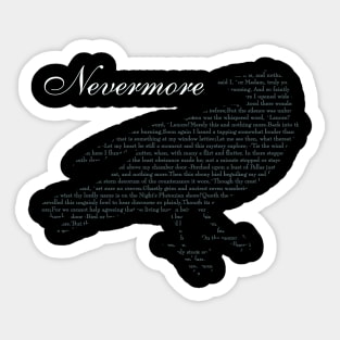 Quoth the Raven Sticker